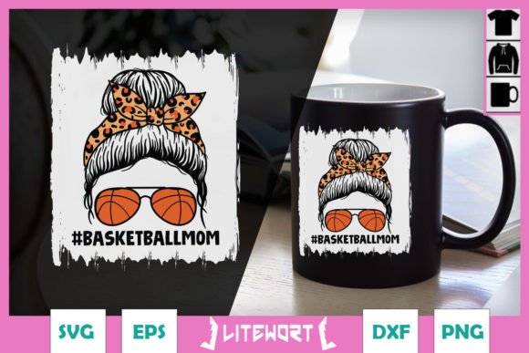 Mom of the Birthday Boy Basketball SVG for Crafts & Graphics