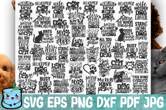 Pet Mom Bundle: Graphics for Crafts & Commerce