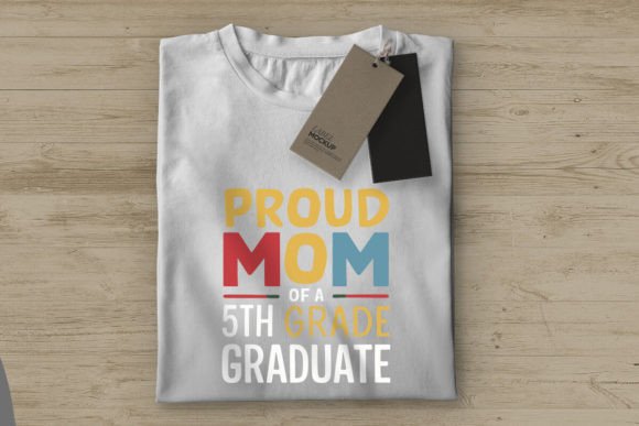 Proud Mom 5th Grade Grad Graphics for Crafts