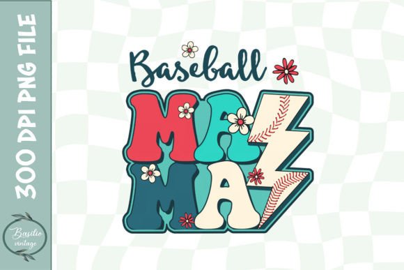 Retro Baseball Mama: Sporty Crafts & Graphics