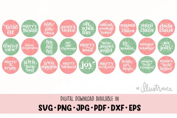 Retro Christmas Bundle, Whimsical: Graphics & Crafts