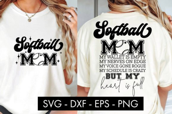 Softball Mom My Wallet is Empty SVG